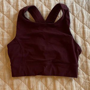 Athleta High neck cross strap sports bra
